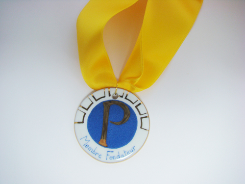 Médaille personnalisé Membre Fondateur pour une association Touquettoise
